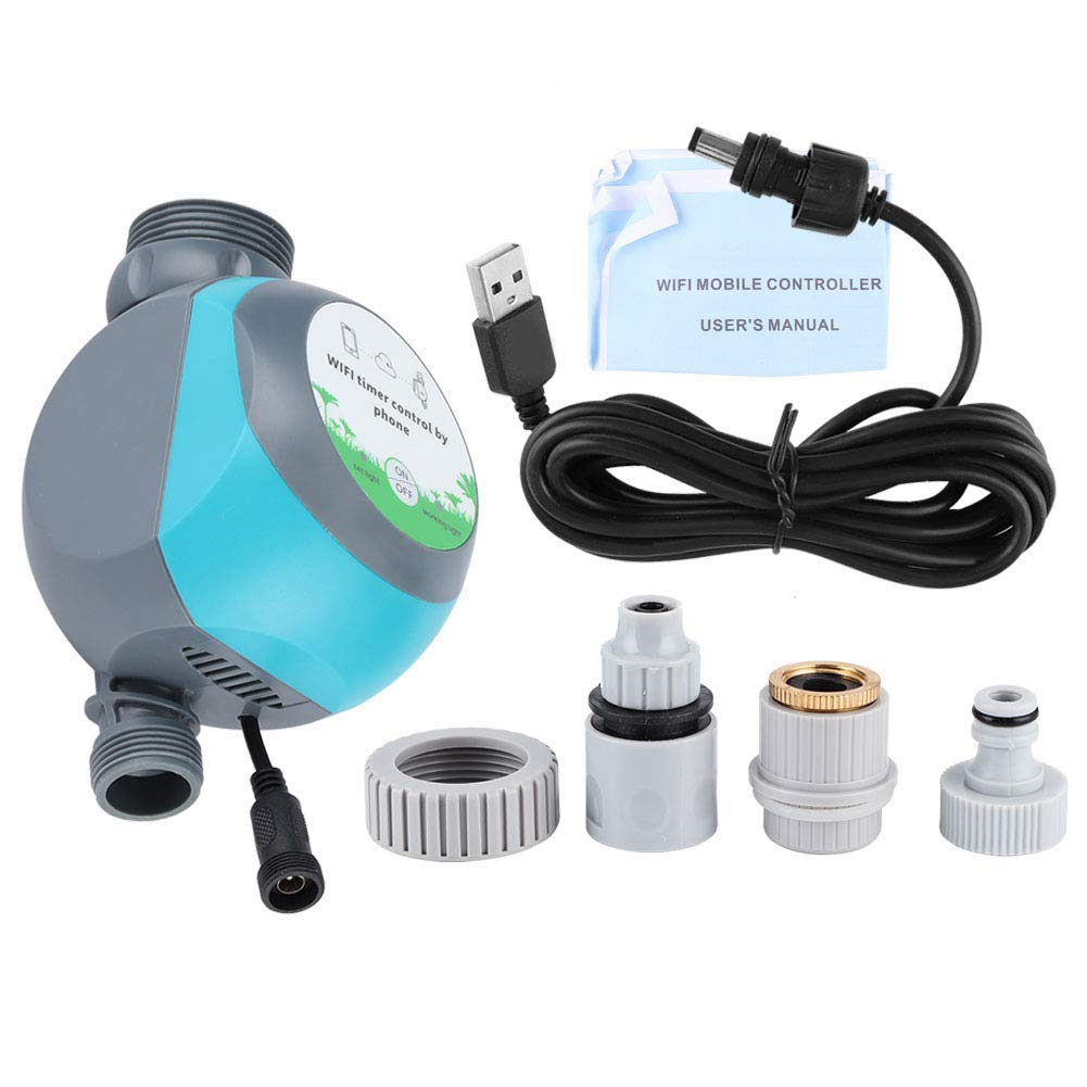Smart WiFi Irrigation Timer System - Remote Control Watering Device for Lawn, Garden, Balcony & Courtyard | Automatic Plant Watering Schedule for Home & Outdoor Use