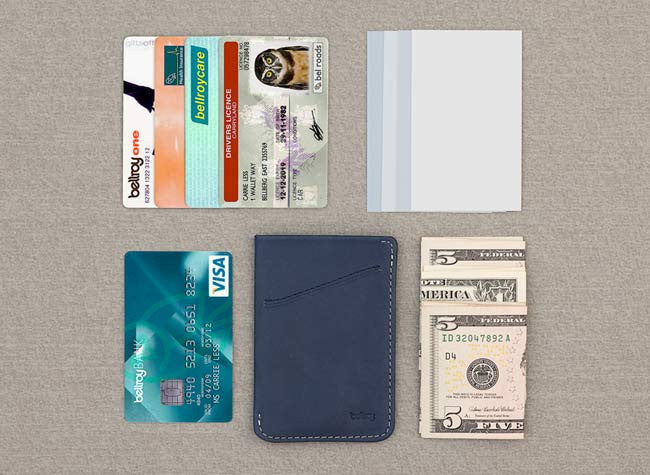 Bellroy Slim Card Sleeve Wallet - RFID Blocking Minimalist Wallet for Men & Women - Perfect for Travel, Everyday Carry & Business Cards