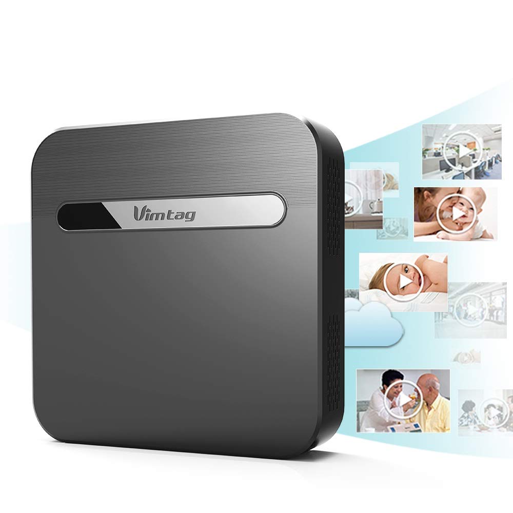 Vimtag 1TB Cloud Storage Box for IP Cameras - 8 Channel 1080P HD Video Recording Device with Mobile Playback, HDMI/VGA Port for TV & PC - Indoor/Outdoor Security Camera Storage Solution (Ideal for Home & Business Surveillance)