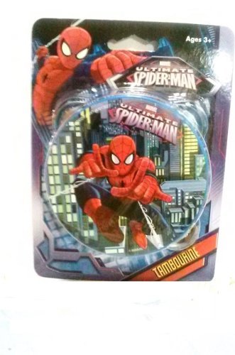 Marvel Ultimate Spiderman Kids Musical Toy - Spiderman Tambourine for Toddlers & Children | Superhero Pretend Play, Birthday Gifts, Preschool Music Education