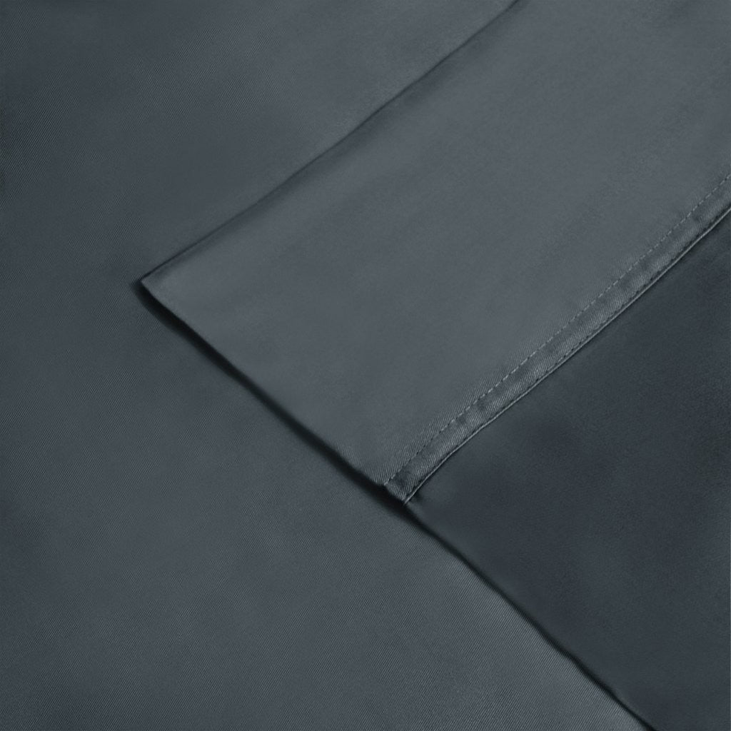 300 Thread Count Rayon From Bamboo Solid Deep Pocket Sheet Set - Ultra Soft & Breathable Bed Sheets for Queen Size Mattress - Perfect for All-Season Comfort & Luxury Bedroom Decor