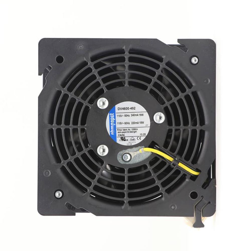 NNL 120mm 115V AC Axial Flow Fan DV4600-492 - 120x120x38mm Cabinet Cooling Fan, 18/19W 220/240mA for Rittal Enclosures, Server & Desktop PC Cooling - Perfect for Data Centers, Network Cabinets & Electronics Cooling Systems
