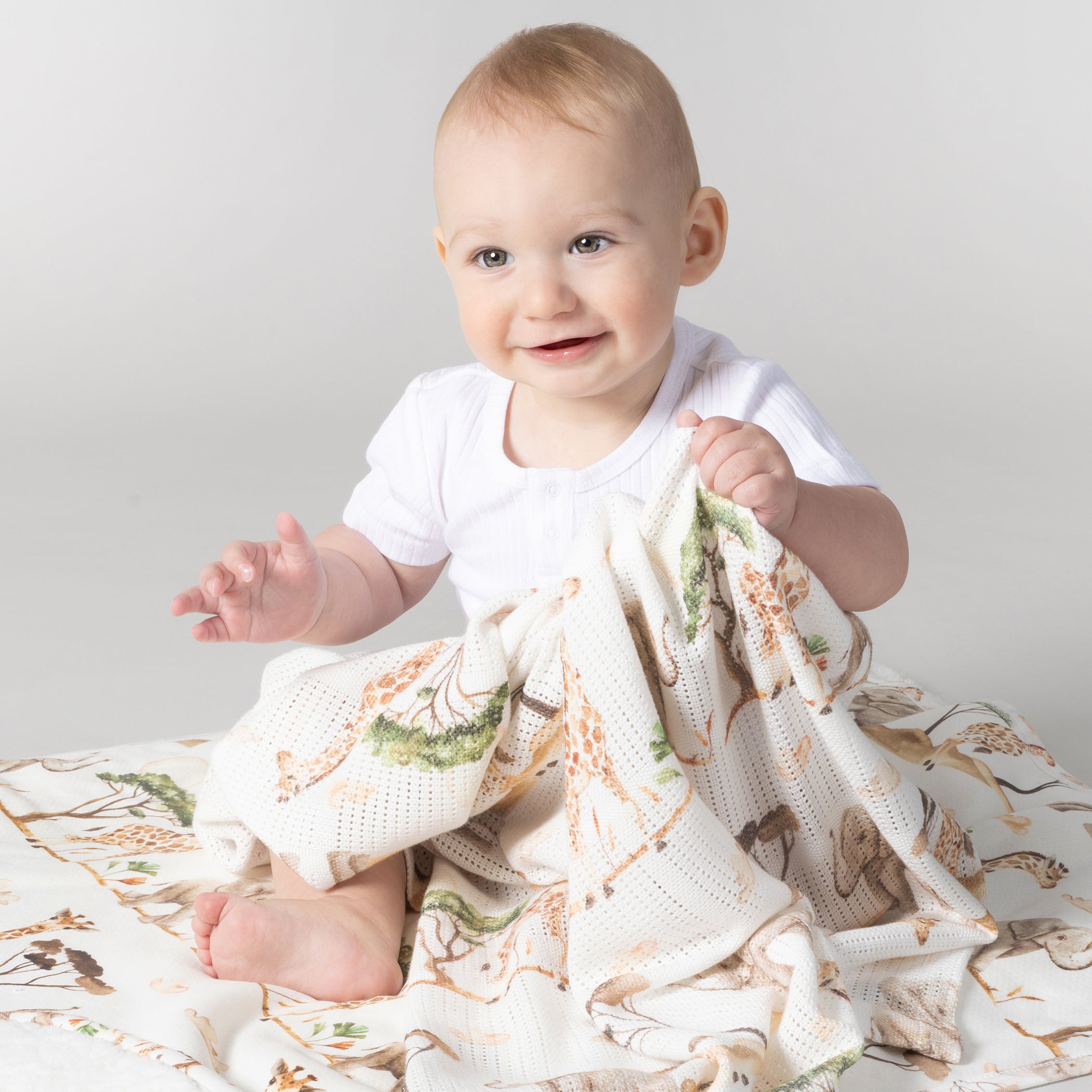 Premium Adventure Bamboo Cellular Blanket - Breathable, Lightweight & Soft for Baby Stroller, Crib & Outdoor Travel - Perfect for Camping, Picnics & Nursery Comfort