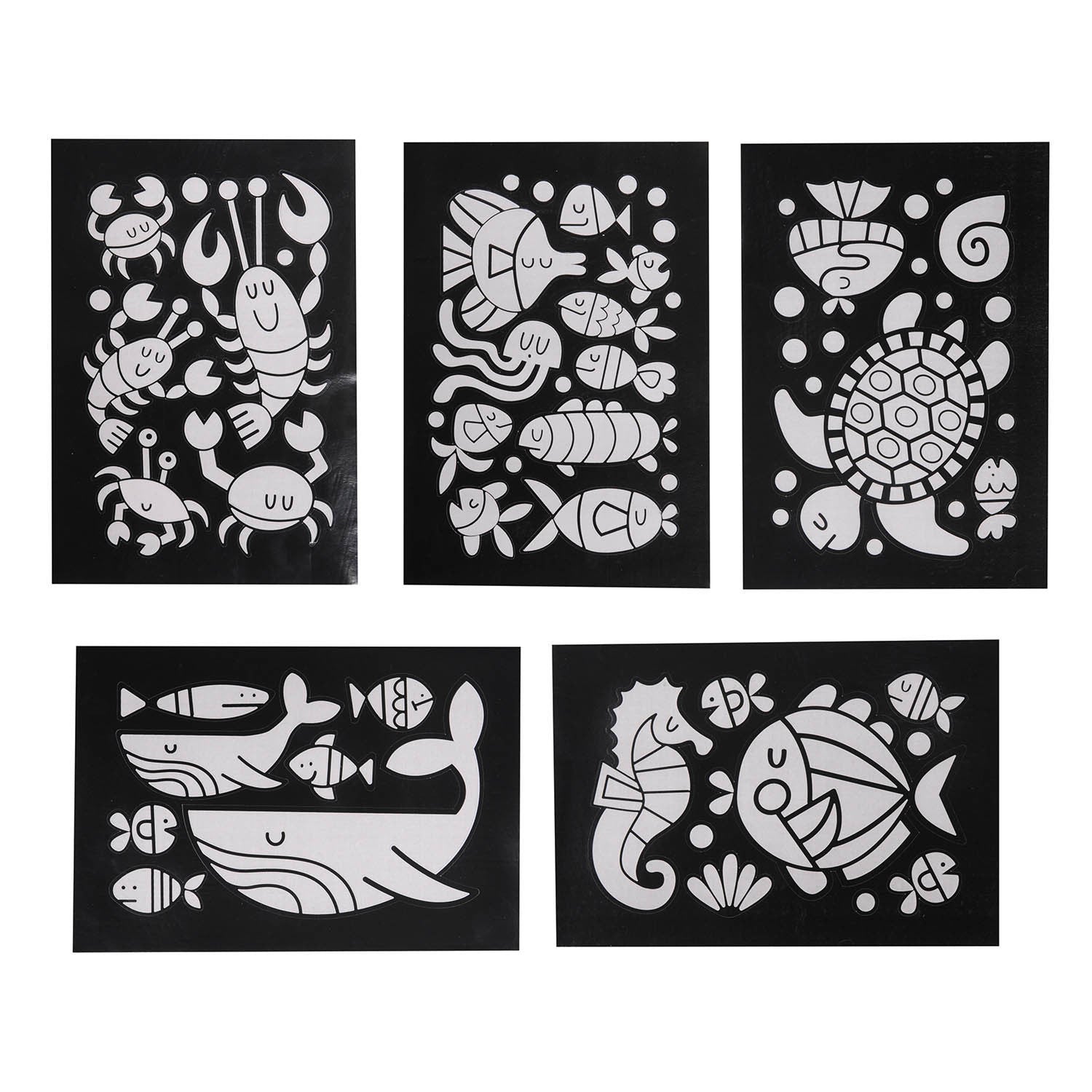 Foil Art Under the Sea - DIY Ocean Themed Craft Kit for Kids & Adults - Perfect for Home Decor, Scrapbooking & Party Activities