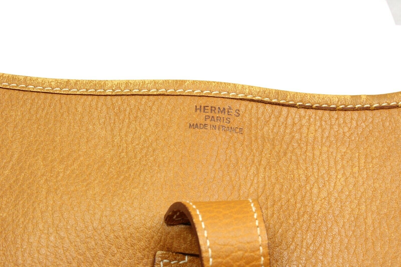 Authentic Hermes Evelyne GM Handbag in Natural Tan Clemence Leather - Luxury Tote for Women, Perfect for Work, Travel & Everyday Use