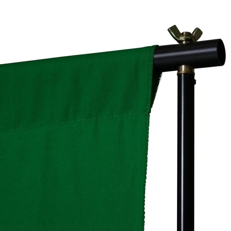 Professional Chroma Key Green Screen Backdrop 3m x 3m - Cotton Muslin Fabric for Video Production, Photography & Live Streaming