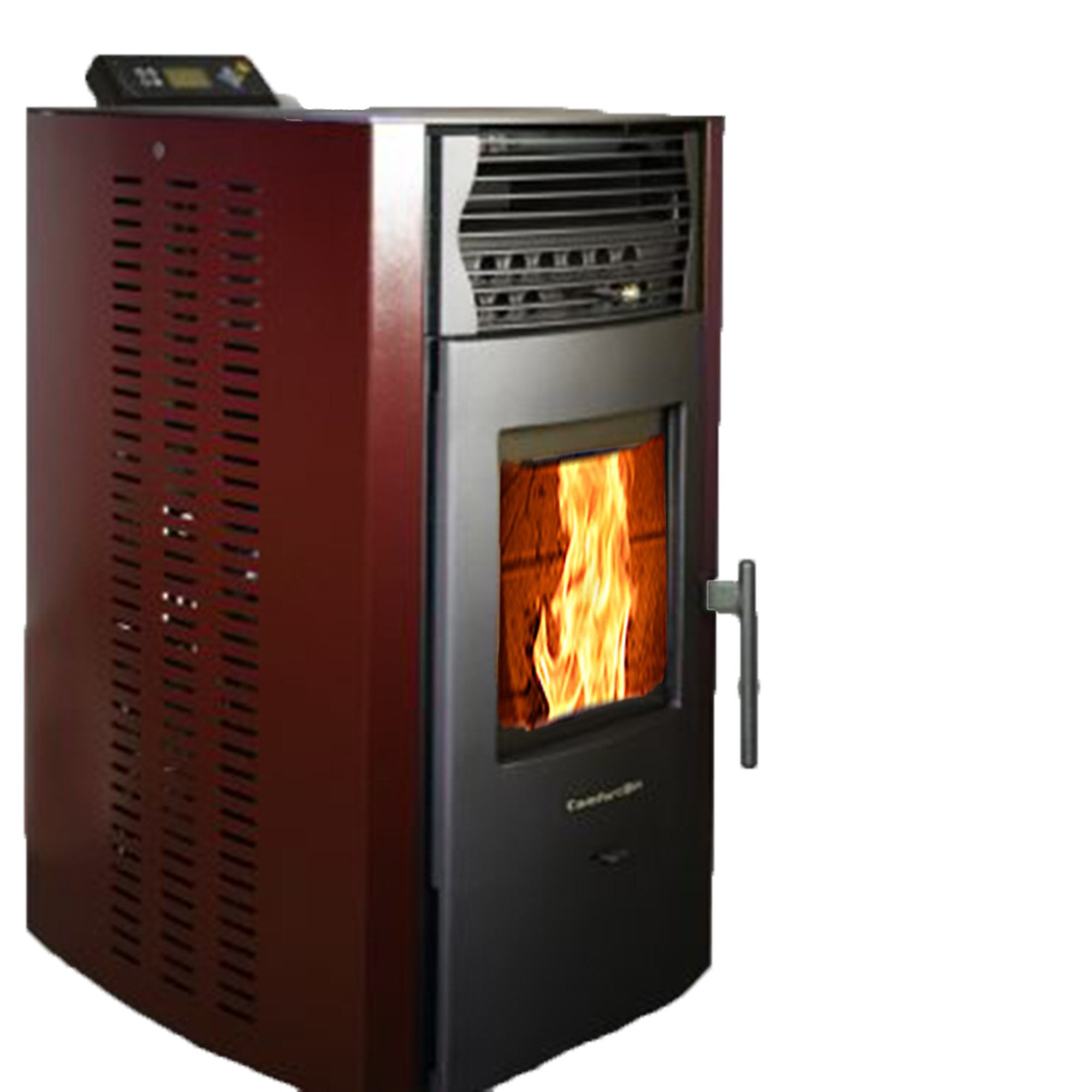 ComfortBilt HP50 2,200 sq. ft. Pellet Stove with Auto Ignition & 47 lb Hopper - Burgundy | Efficient Home Heating for Living Rooms, Basements & Cabins