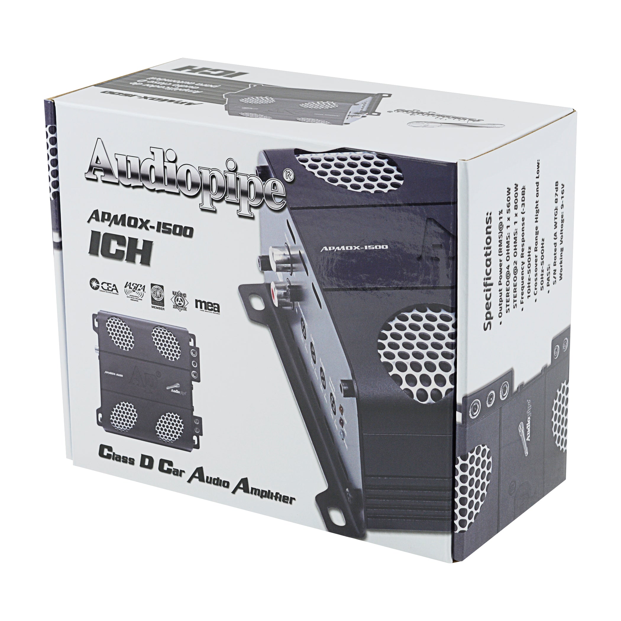 800W Full Range Class D Mini Amplifier - APMOX 1500 Compact Power Amp for Home Theater, Car Audio & Studio Monitors