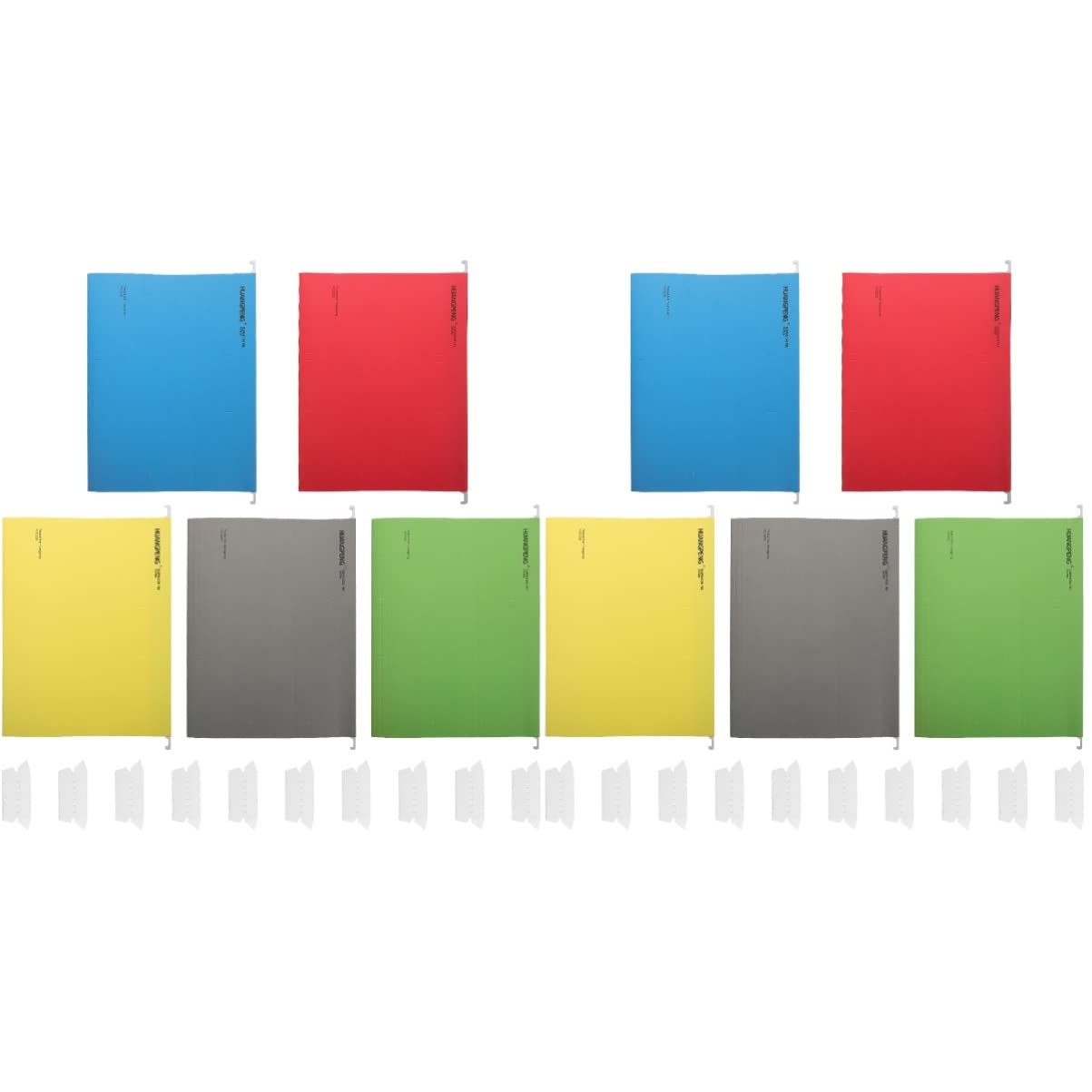 NUOBESTY Heavy Duty File Folders - 10 Pack Suspension File Organizer for Office, School & Home - Hanging Wall Mount Paper Folder for Documents, Bills & Receipts