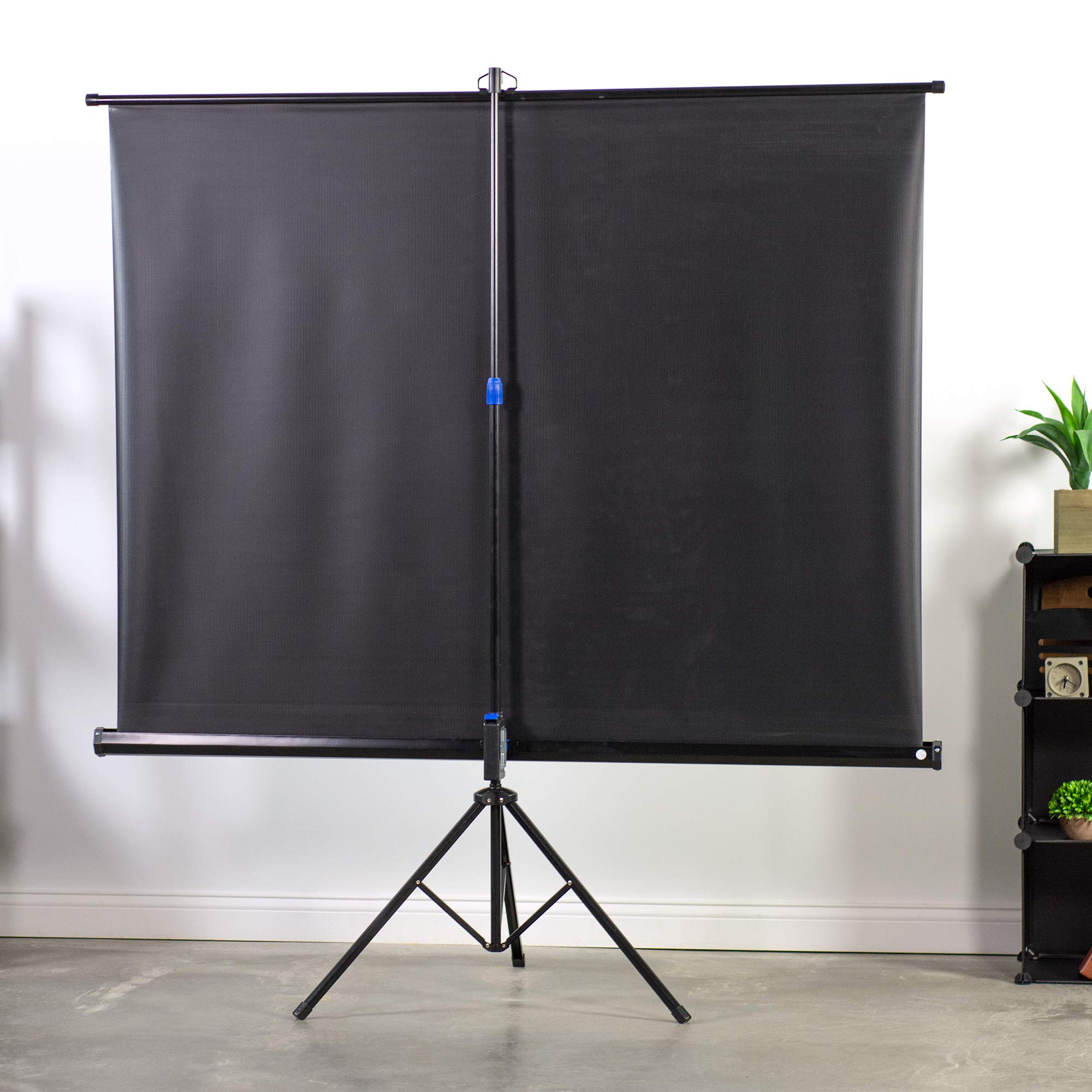 VIVO 100 Inch Portable Indoor Outdoor Projector Screen - HD 4:3 Aspect Ratio, 4K/3D/1080P Compatible, Pull-Up Foldable Stand with Tripod (Model PS-T-100) - Perfect for Home Theater, Backyard Movies, and Business Presentations