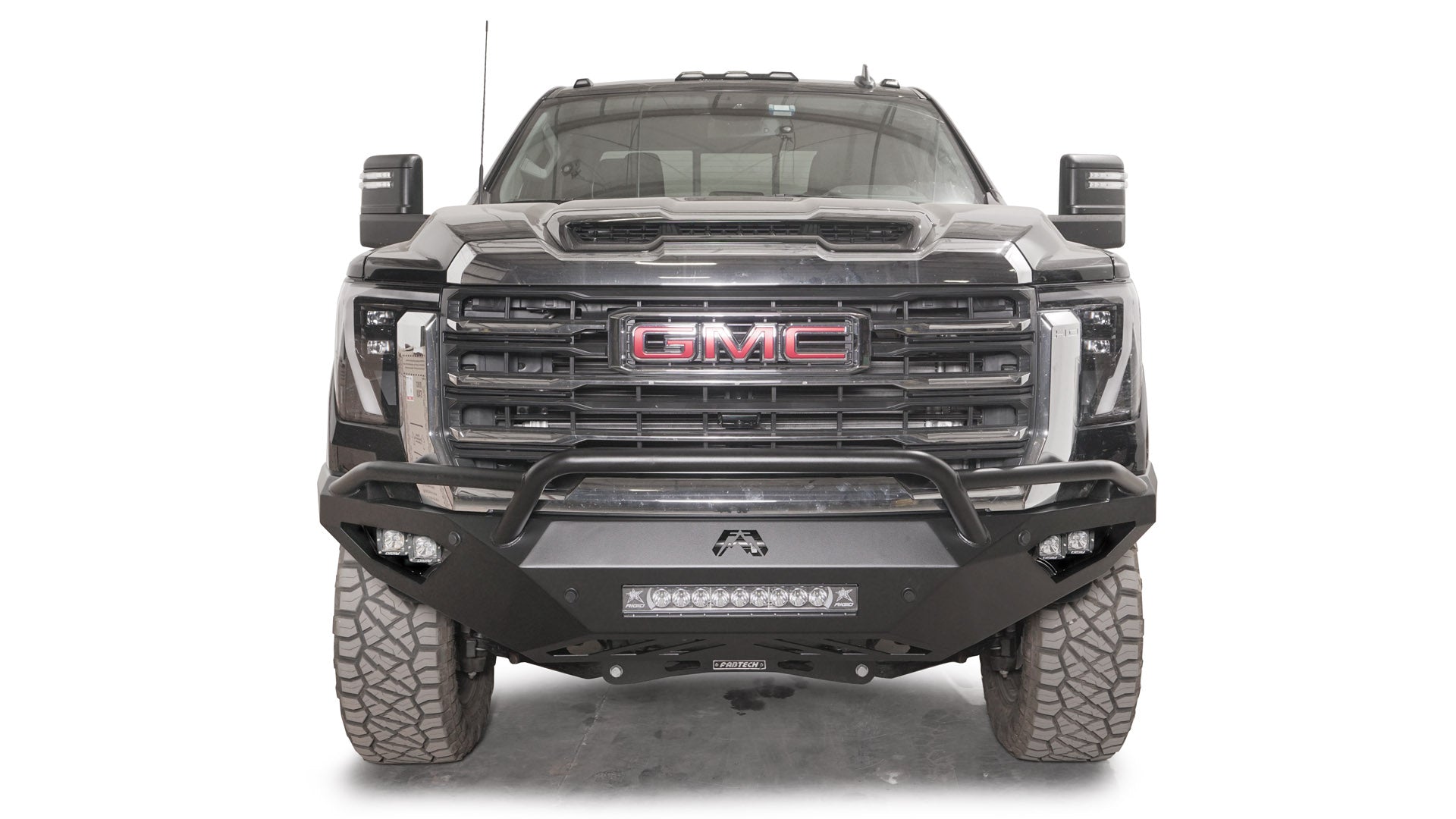 24+ GMC 2500/3500 Vengeance Heavy Duty Front Bumper with Winch Mount | Off-Road Protection & Styling Upgrade for GMC Sierra HD Trucks | Perfect for Towing, Off-Roading & Truck Customization