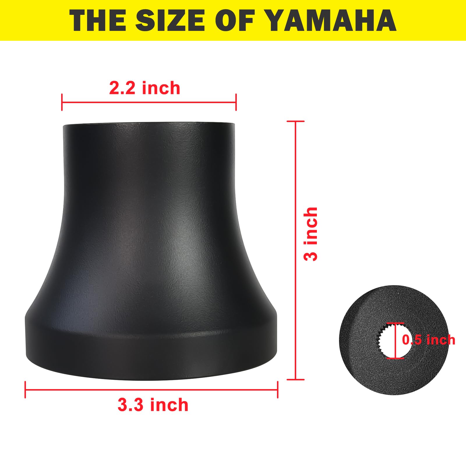 Golf Cart Steering Wheel Adapter Hub for Yamaha - Universal Fit Replacement Part for EZGO & Club Car | Perfect for Golf Cart Upgrades, Customization & Off-Road Use