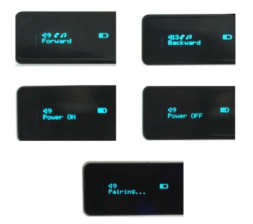 RClip: Enhanced Data Rate Bluetooth Stereo Receiver & Headset with Display - Wireless Music & Voice Receiver with Remote Control for Home, Office & Travel Use