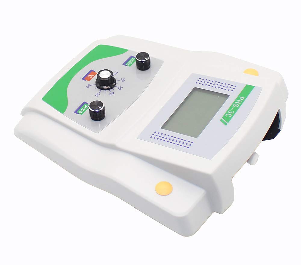 **PHS-3C Digital pH Meter - Accurate Benchtop pH & mV Tester with Automatic Temperature Compensation for Lab, Aquarium, Brewing & Water Testing**