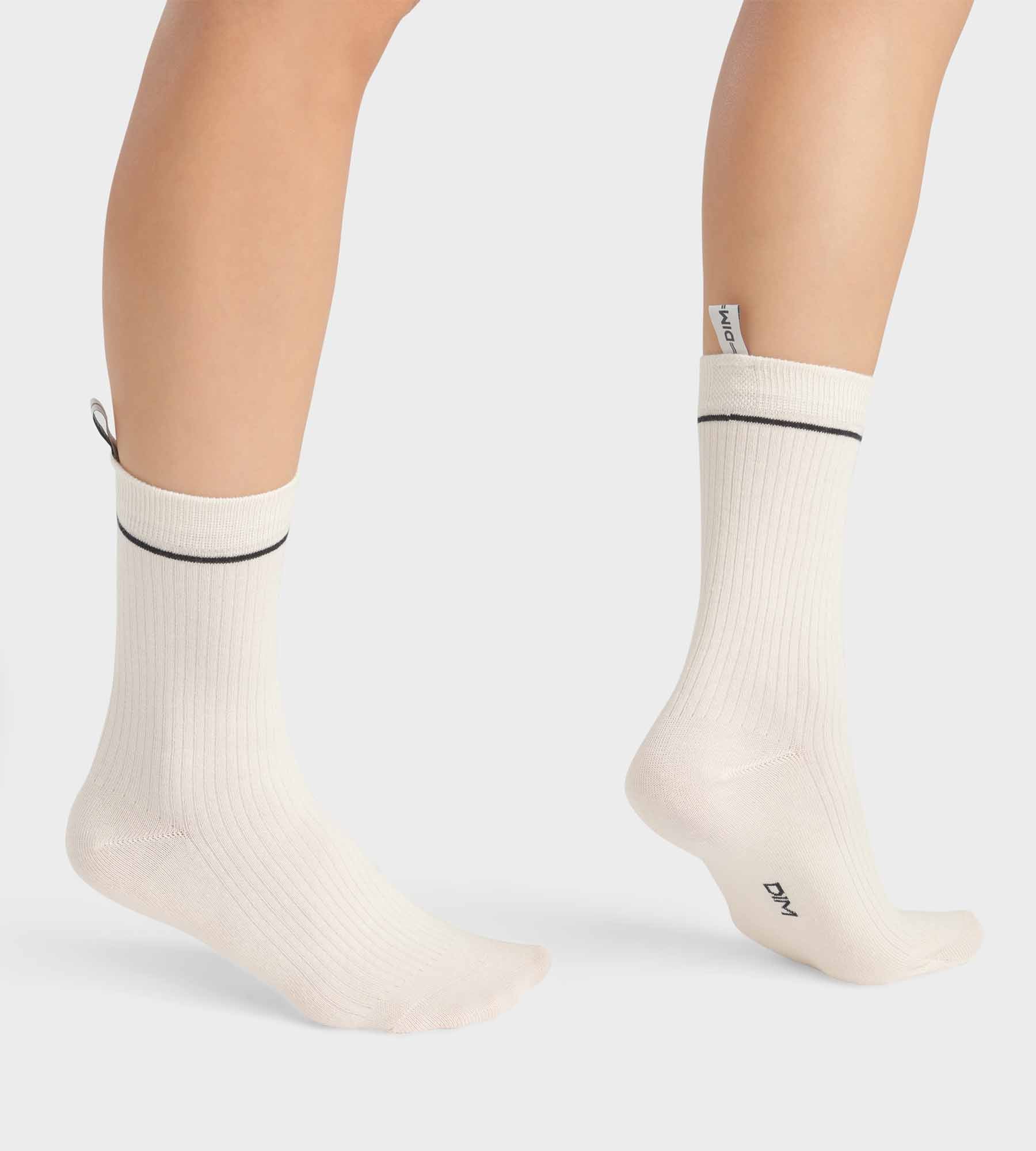 Unisex Cotton Modal Ribbed Socks - Cream Dim Icons - Soft & Breathable for Everyday Comfort, Workout & Lounge Wear