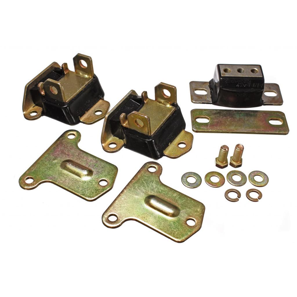 Energy Suspension Motor & Transmission Mount Set for 1968-1977 Chevy Camaro & Chevelle - 3.1122G - Improve Engine Stability & Reduce Vibration for Street & Track Performance
