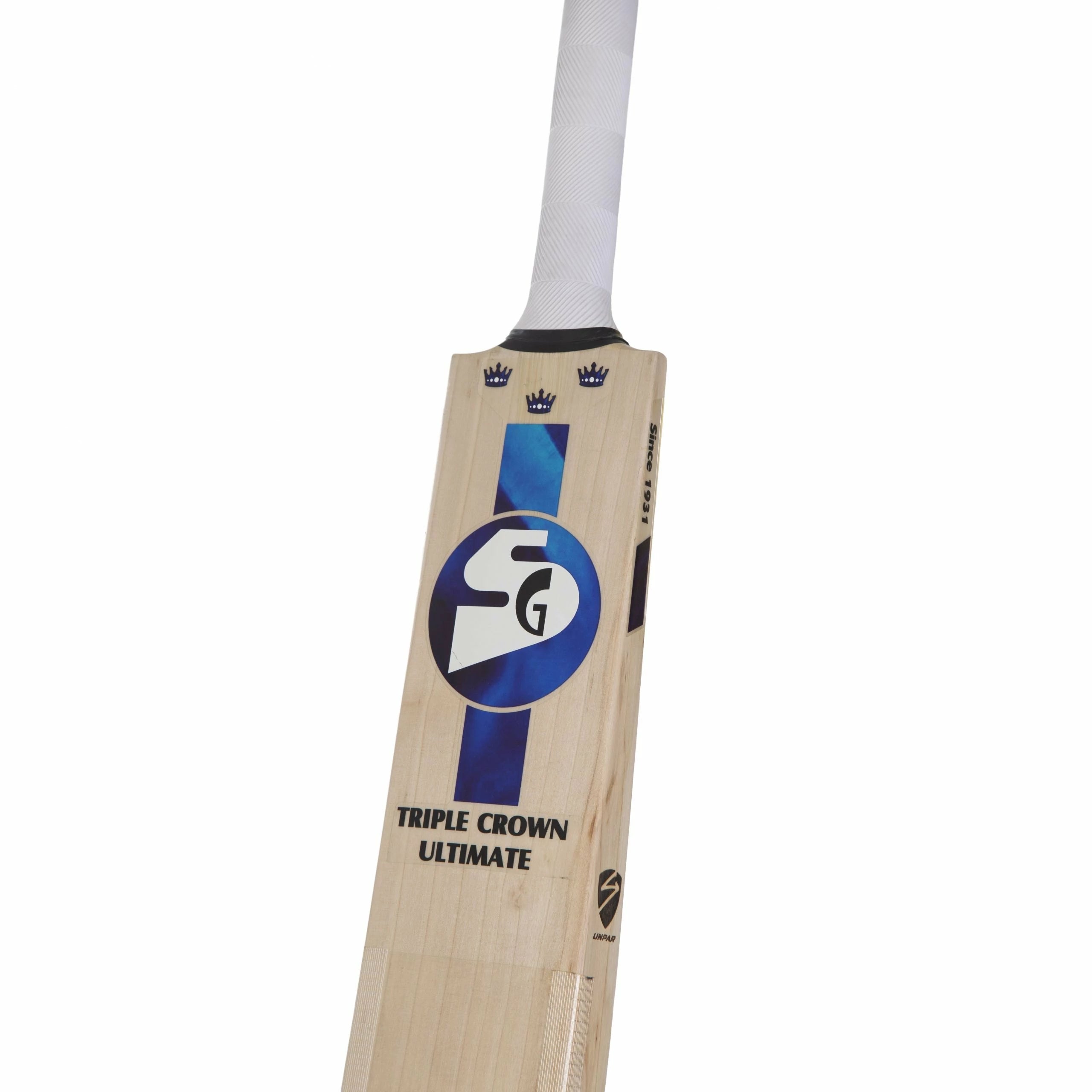 Premium SG Triple Crown Ultimate English Willow Cricket Bat - Professional Grade for Matches & Training - Perfect for Club, League, and Tournament Play