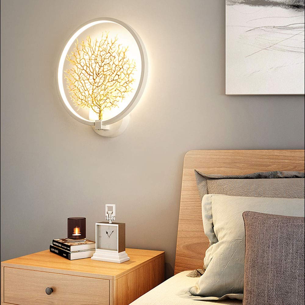 Nordic Style Wall Mounted Light - Creative Sea Tree Design LED Wall Lamp for Living Room, Bedroom, Hotel & Restaurant Decor | Energy Efficient Indoor Lighting for Homes, Villas, Bars & Reading Spaces