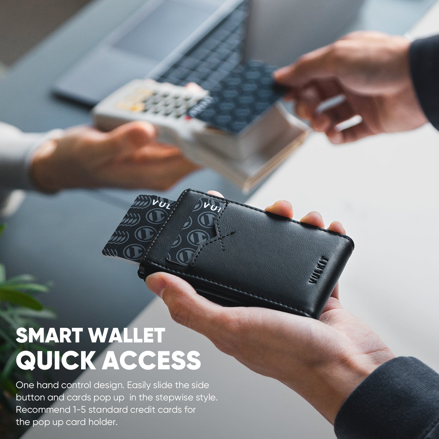 VC316 Elastic Band Closure Card Holder with Back ID Window - Secure & Stylish Wallet for Credit Cards, IDs, and Cash - Perfect for Travel, Work, and Everyday Use