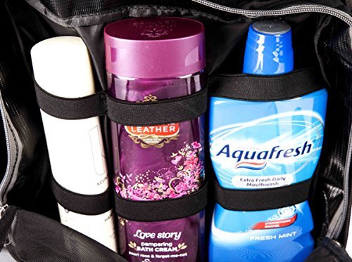 LeanPac Hanging Toiletry Bag for Travel - Waterproof Makeup Organizer & Wash Bag for Women & Men - Perfect for Airplane, Camping & Gym Essentials