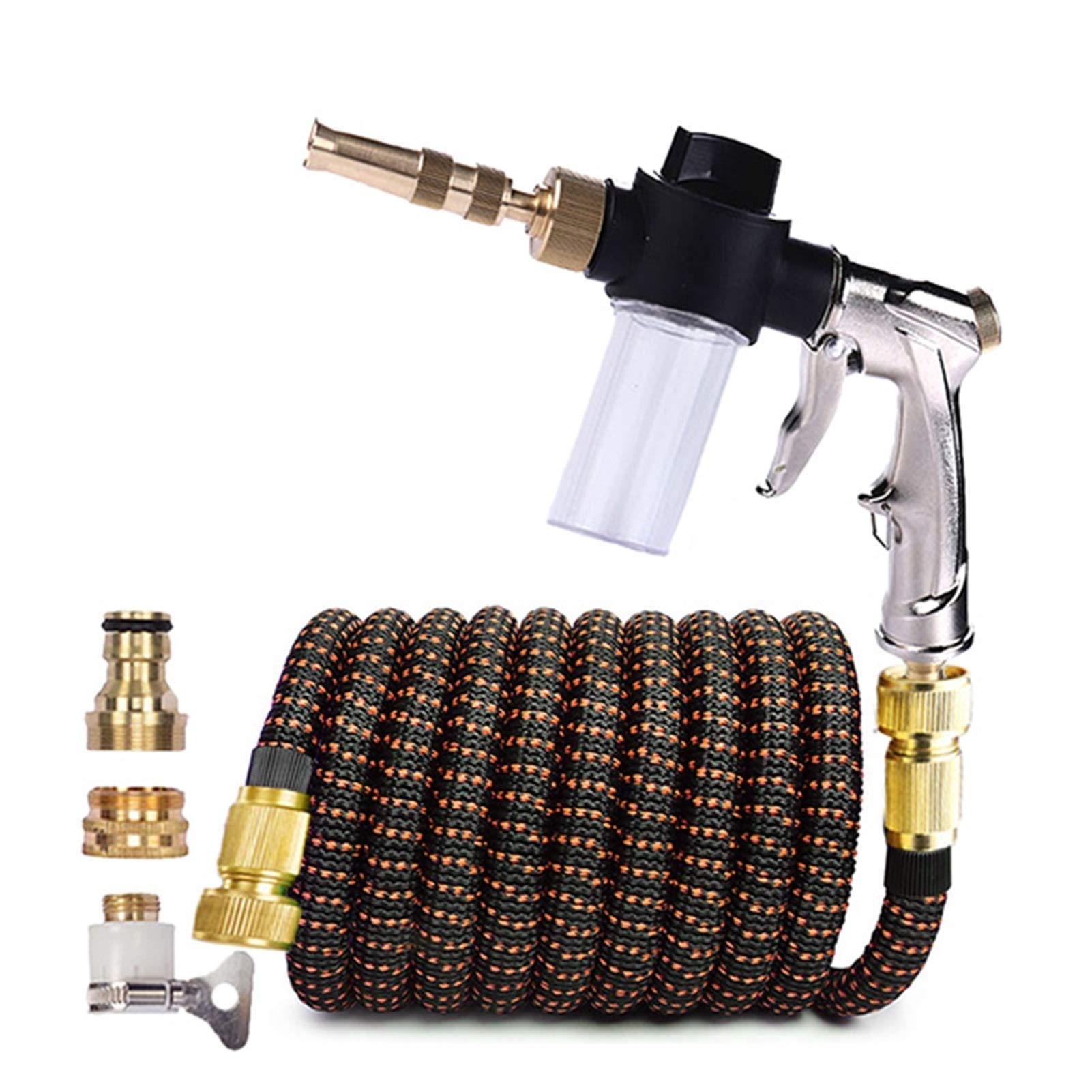 **XCYY Expandable Garden Hose with Metal Water Gun - 1/2