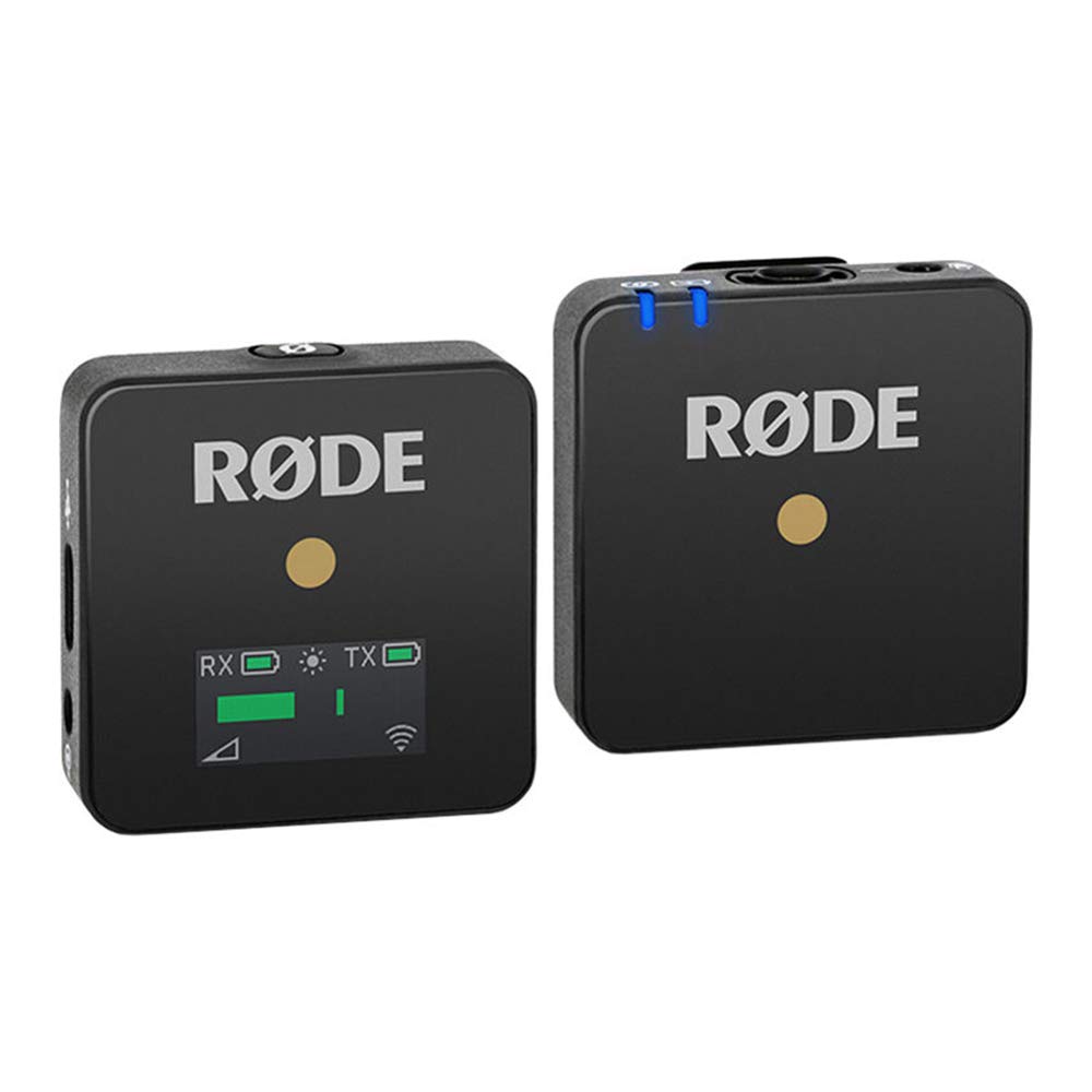 Rode Wireless GO Compact Digital Wireless Microphone System with Interview GO Mic & 10 Straps - Perfect for Vlogging, Interviews, Streaming & Content Creation (Black)