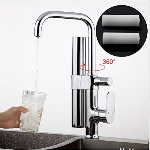 GOWE Kitchen Sink Faucet with Water Filter - 3-Way Purified Drinking Water Mixer Tap for Clean Cooking & Safe Drinking | Perfect for Home, RV, and Office Use