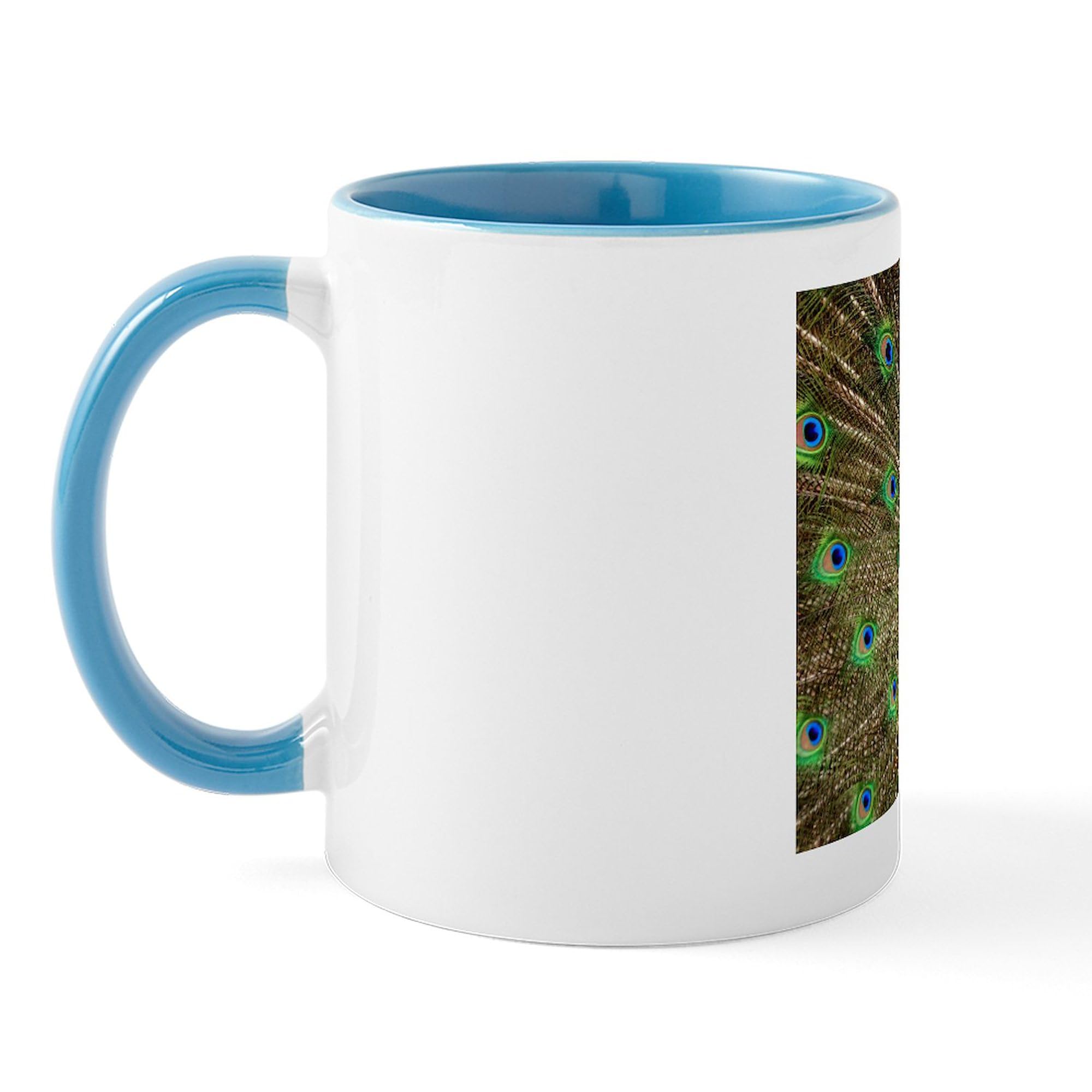 Peacock Design Ceramic Coffee Mug 11 oz (325 ml) - Perfect for Tea, Hot Chocolate & Office Use - Unique Gift Idea by CafePress