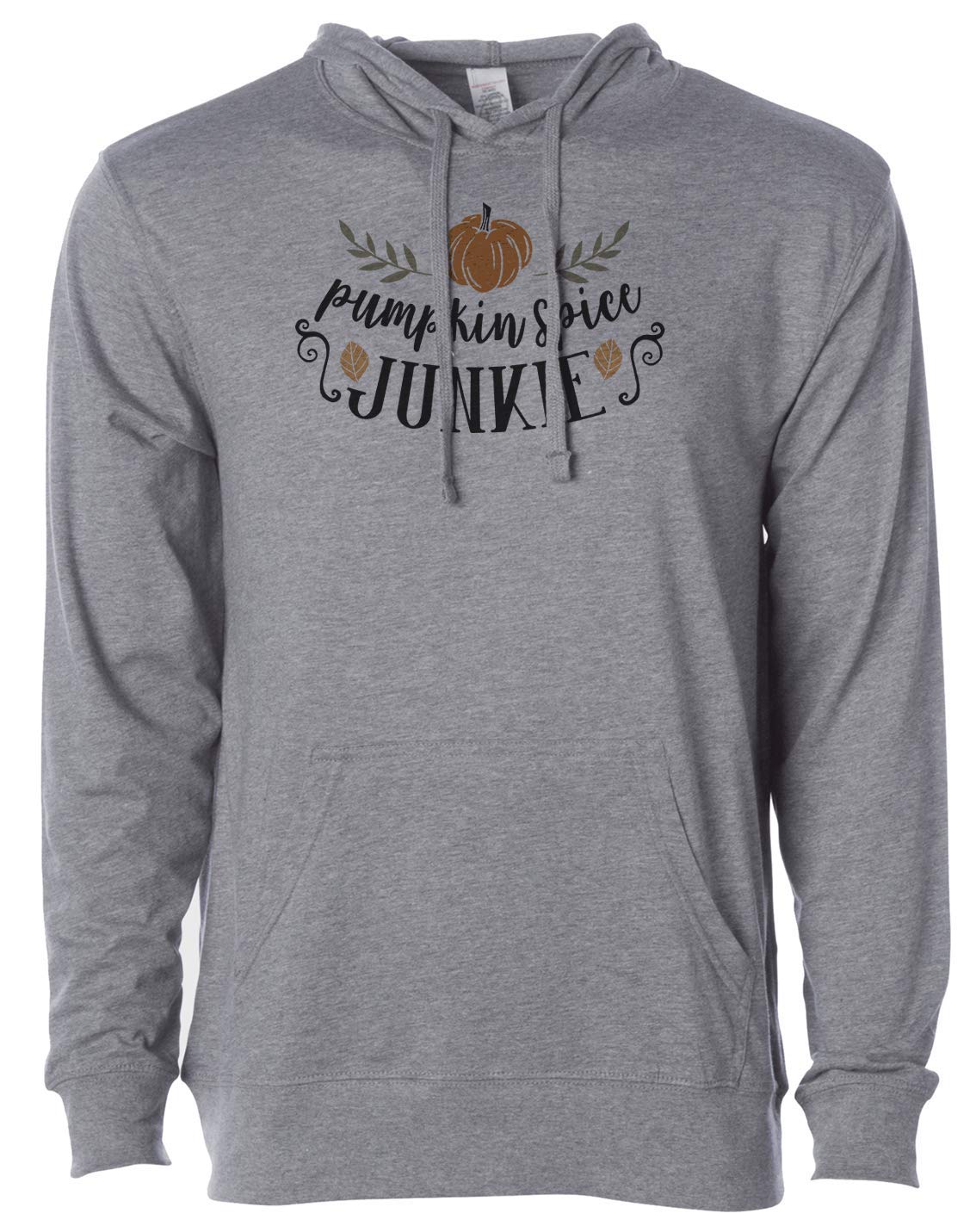 7 ate 9 Apparel Unisex Adult Funny Pumpkin Junkie T-Shirt - Halloween Costume, Fall Festival Outfit & Casual Wear