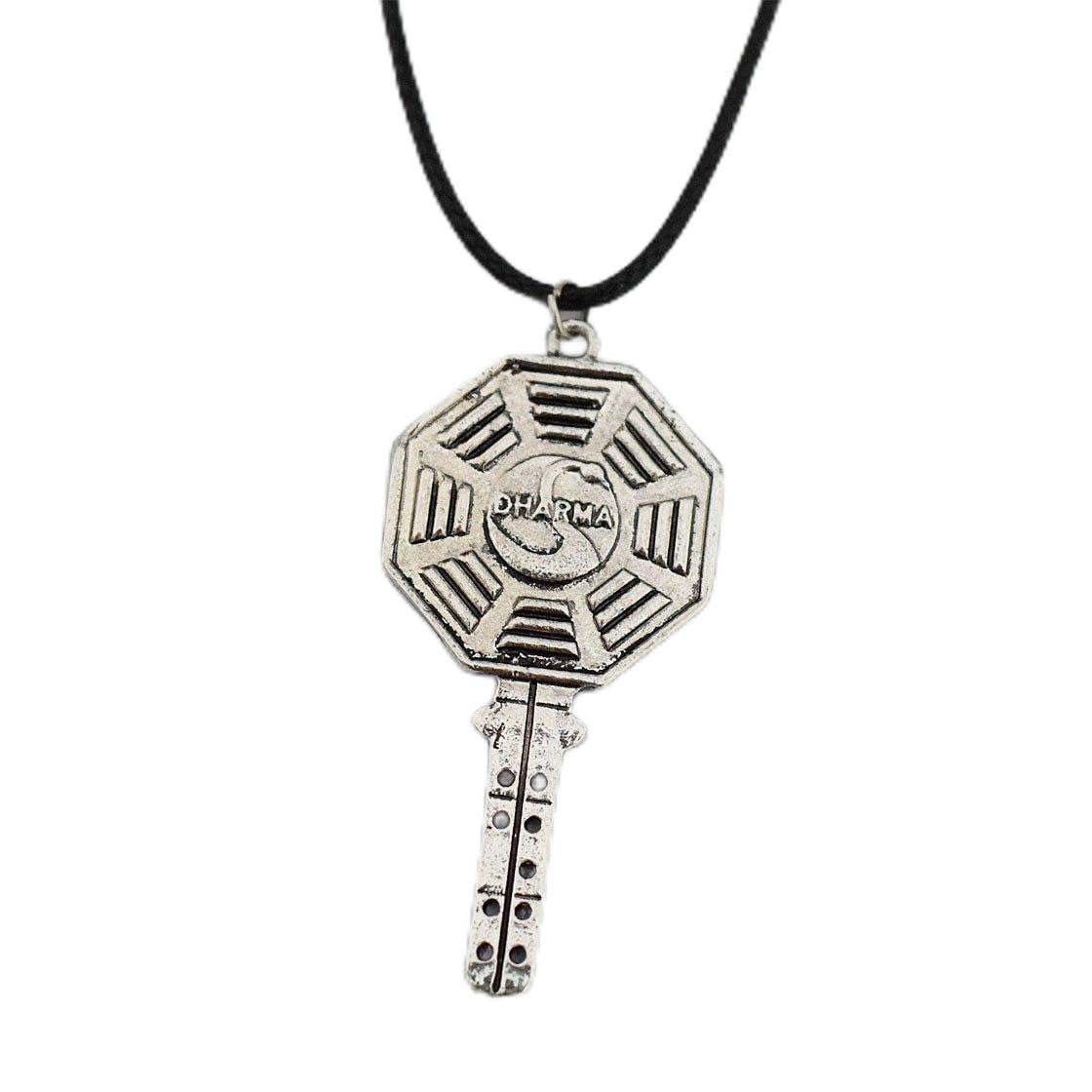 Lost TV Show Swan Station Failsafe Key Necklace - Snow White Swan Key Pendant Jewelry for Women - Perfect Gift for Lost Fans, Cosplay & Everyday Wear