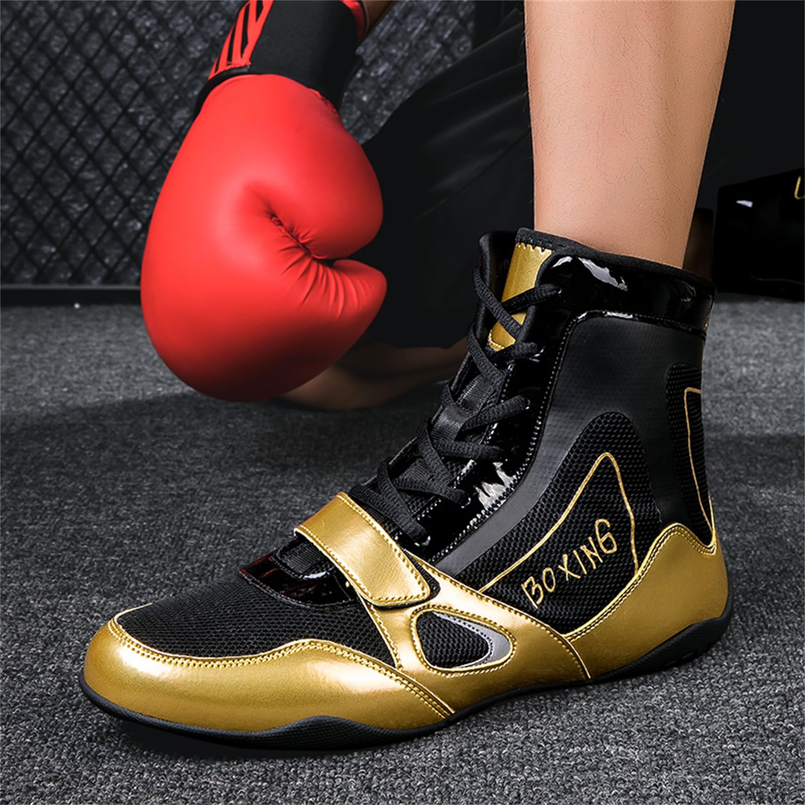 Professional Men's & Women's Wrestling Shoes - Lightweight Boxing & Fitness Training Shoes with Breathable Design for MMA, Gym Workouts & Sports Performance