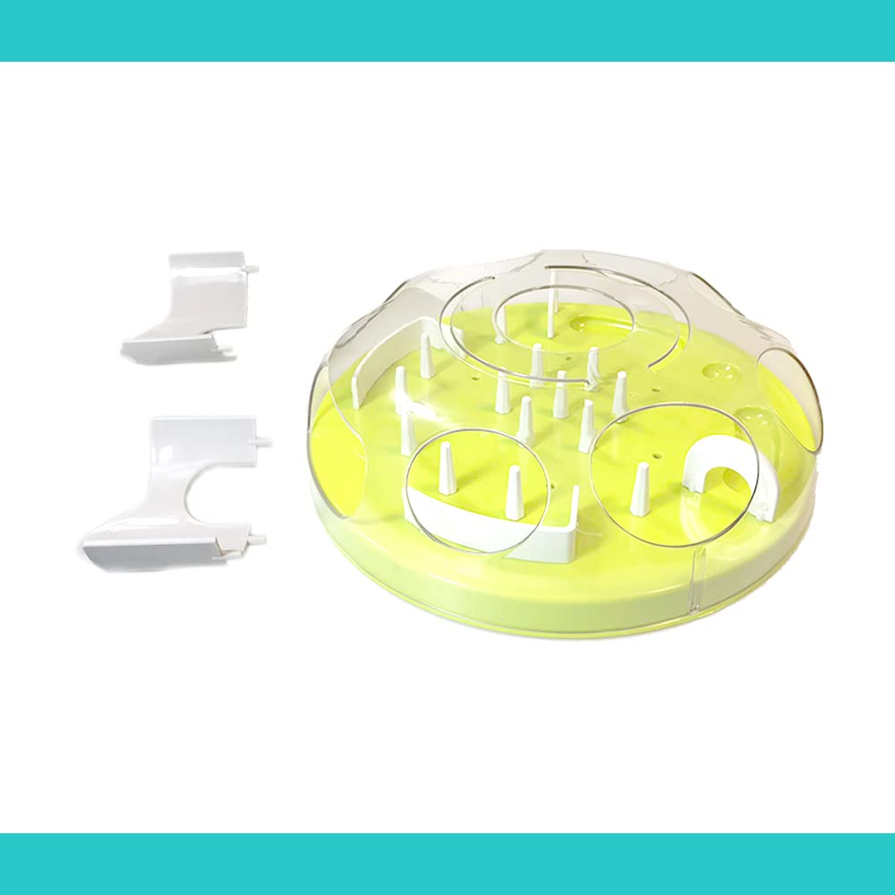 Interactive Puzzle Cat Feeder - Slow Feeder & Treat Maze Toy for Indoor Cats - Stimulate Hunting Instincts & Prevent Overeating - Perfect for Boredom Relief & Mealtime Enrichment
