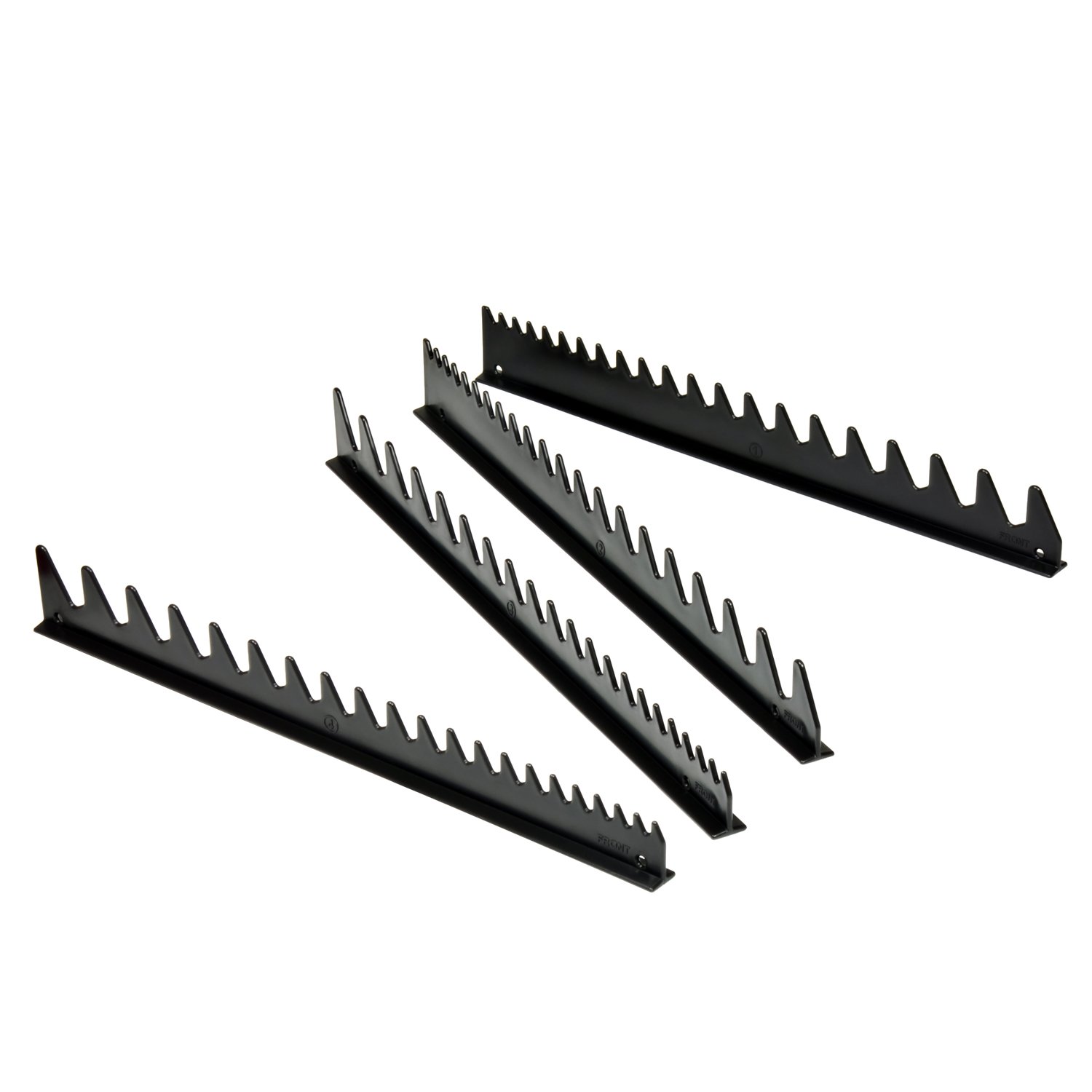 ERNST Wrench Rail Set - 40-Piece Tool Organizer with Magnetic Holder | Perfect for Garage, Workshop & Mechanic Tool Storage (Black)