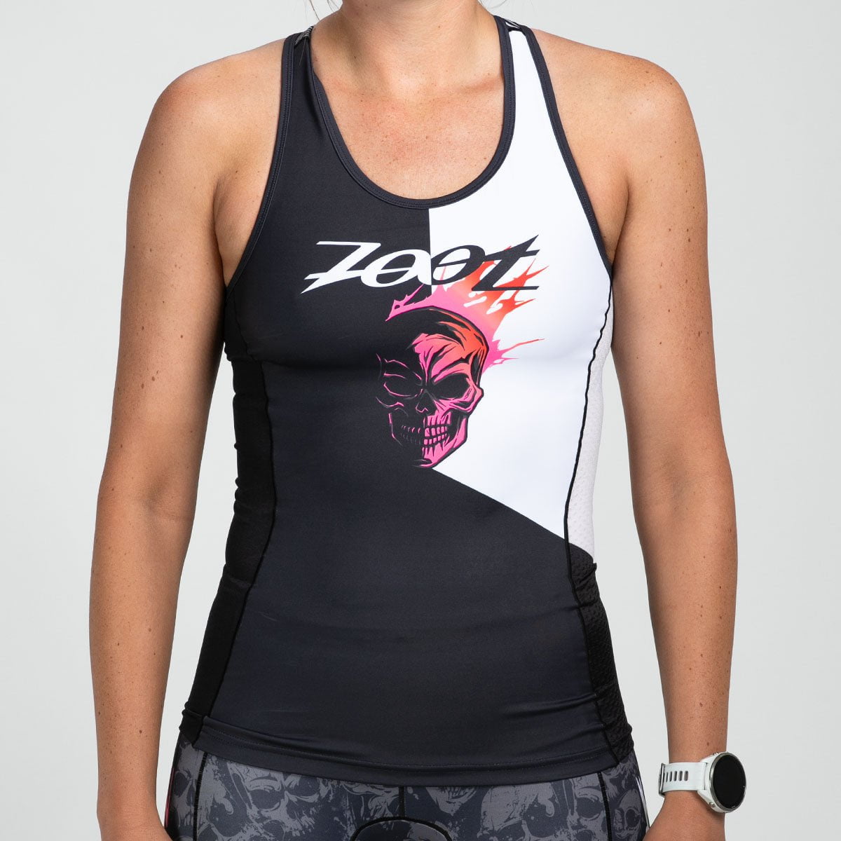 Women's Limited Edition Tri Racerback Sports Bra - High Performance Workout Top for Running, Yoga & Gym - Darkside Color