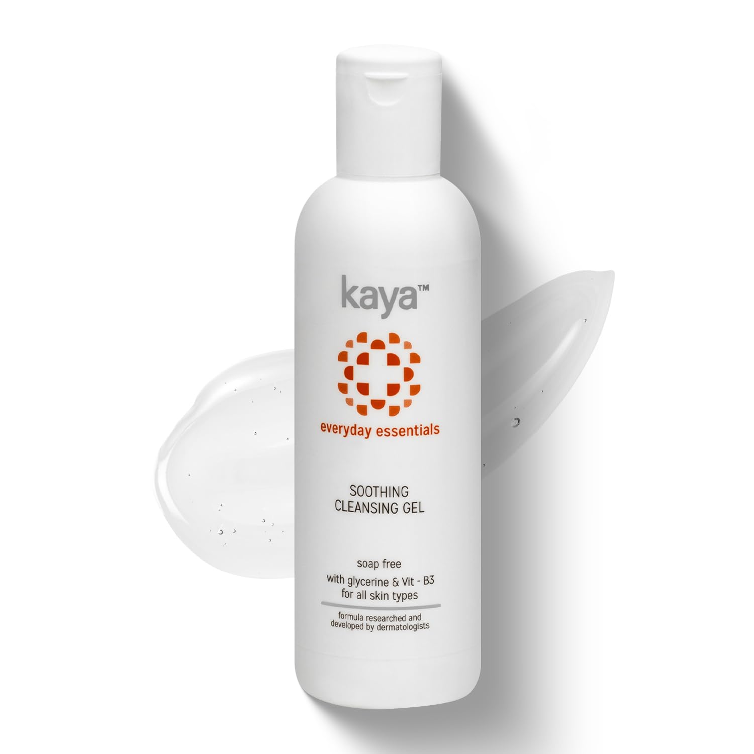 Kaya Clinic Soothing Cleansing Gel - Gentle Soap-Free Face Wash with Niacinamide for All Skin Types | 200ml | Daily Hydrating & Calming Skincare for Sensitive, Dry & Acne-Prone Skin | Morning & Night Routine