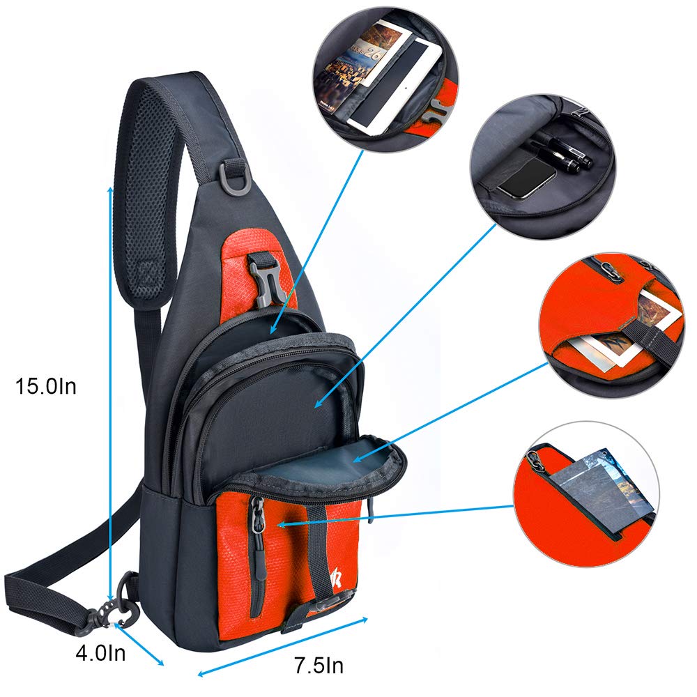 Y&R Direct 14-Color Lightweight Sling Backpack - Adjustable Crossbody Shoulder Bag for Travel, Hiking & Daily Use - Perfect Unisex Gift for Women & Men