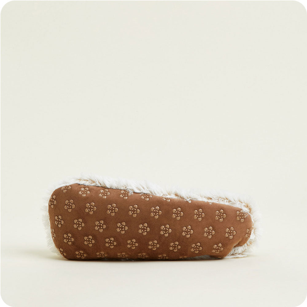 Cozy Marshmallow Brown Slippers for Women & Men - Warmies® Plush Indoor/Outdoor House Shoes - Perfect for Winter, Lounge & Home Comfort