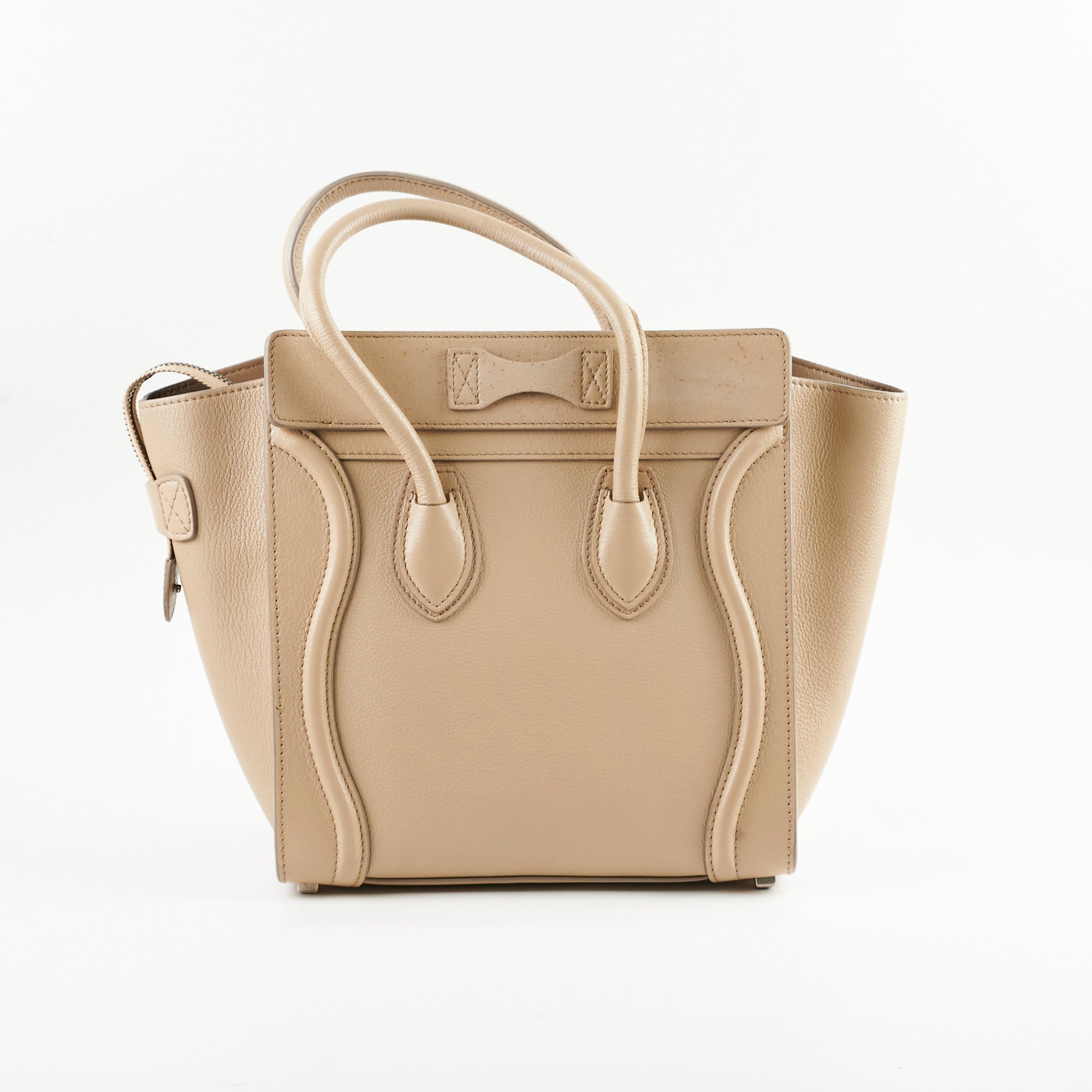 Celine Micro Luggage Dune Handbag - Premium Leather Crossbody Bag for Women | Perfect for Work, Travel & Everyday Use
