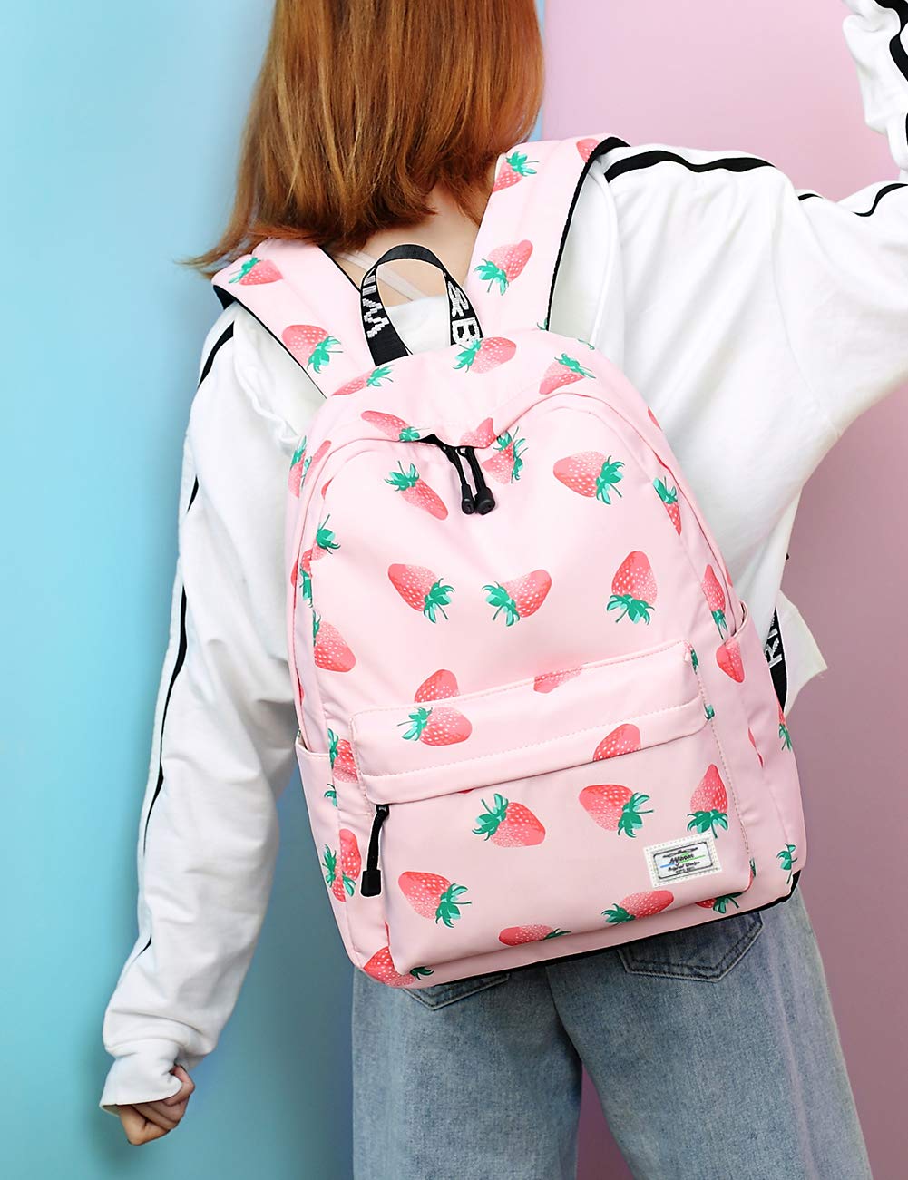 MyGreen Kids Backpack - Cute Kawaii Girls School Backpack for Elementary, Middle & High School - Lightweight Durable Bookbag for Daily Use, Travel & Outdoor Activities