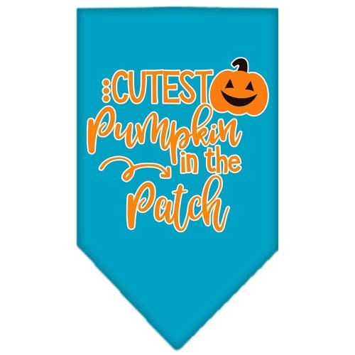 Cute Pumpkin Screen Print Bandana - Soft & Stylish Dog Bandanas in Multiple Colors - Perfect for Halloween, Fall Festivals & Pet Costume Parties