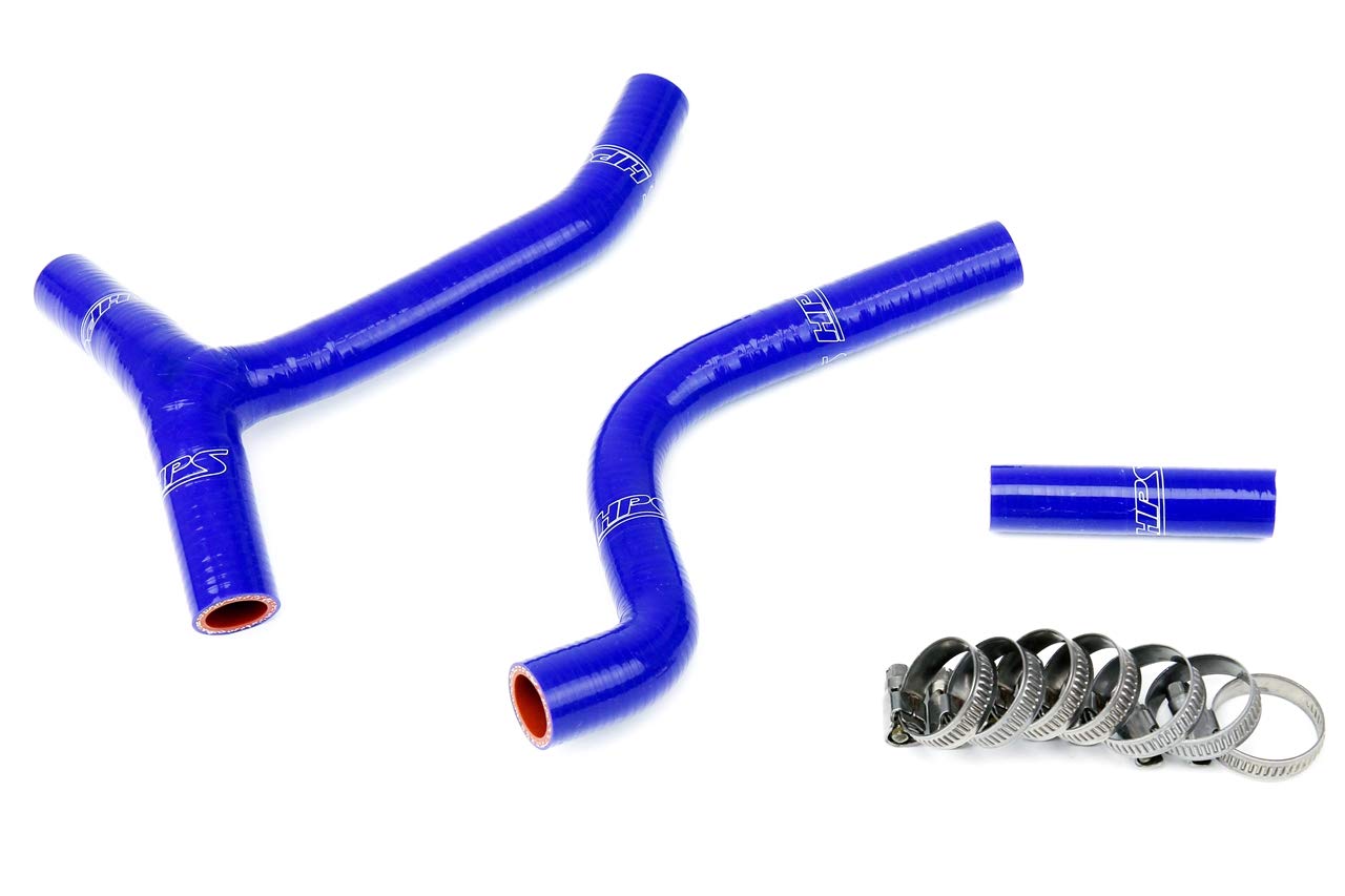 HPS 57-1265-BLUE Blue Silicone Radiator Coolant Hose Kit - High Performance Replacement for Cars, Trucks & SUVs - Perfect for Engine Cooling System Upgrades & Maintenance