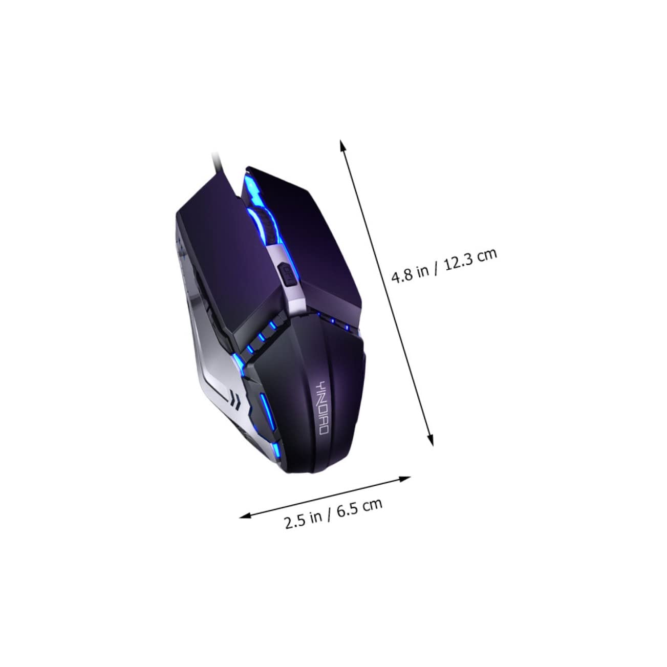 Yardenfun Wired Silent Mouse with Breathing Light - 7 DPI Adjustable USB Computer Mouse for Laptop, PC, Gaming & Office Use