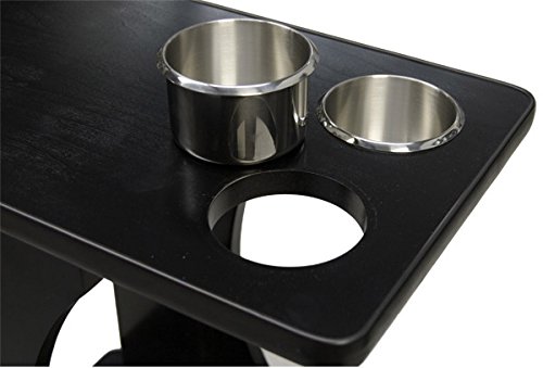 Premium Poker Table Drink Cart with Wheels - Rolling Side Table for Snacks, Beverages & Poker Accessories - Perfect for Game Nights & Casino Parties