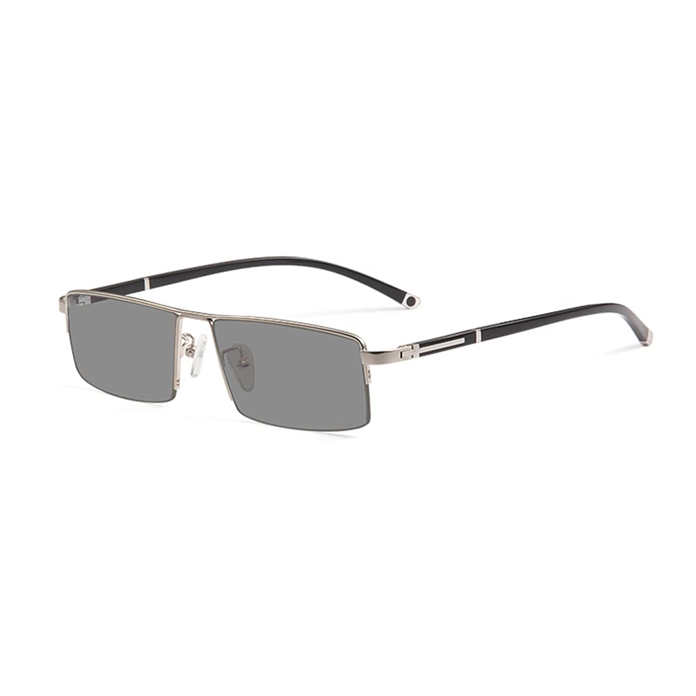 Progressive Multifocal Photochromic Reading Glasses for Men - HD Resin Lens, UV400 Protection, Transition Sunglasses for Indoor & Outdoor Use | Perfect for Reading, Driving & Daily Activities