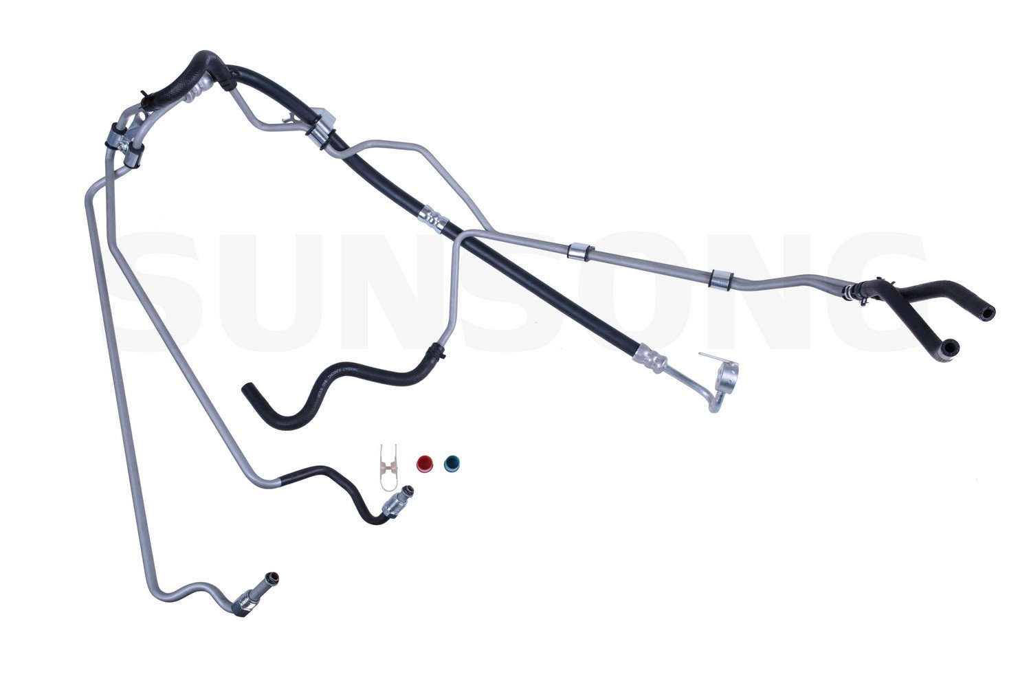 Sunsong 3401254 Power Steering Hose Assembly - High-Performance Replacement for Smooth Steering - Perfect for Trucks, SUVs, and Off-Road Vehicles