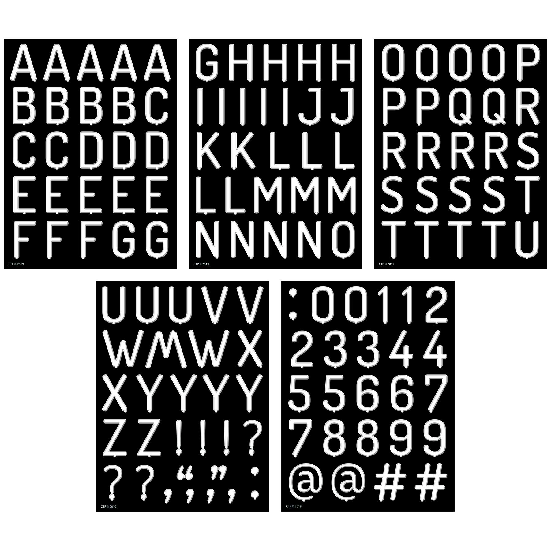 Creative Teaching Press White Letter Board with 1