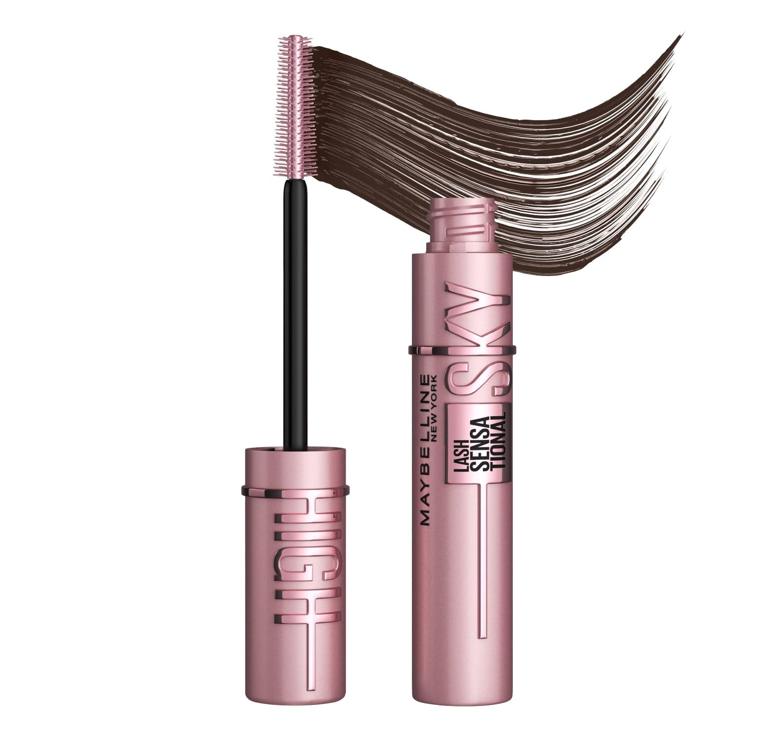 Maybelline New York Lash Sensational Sky High Mascara - Black for Extreme Length & Volume, 0.24 Fl Oz | Perfect for Daytime Glam & Night Out Looks