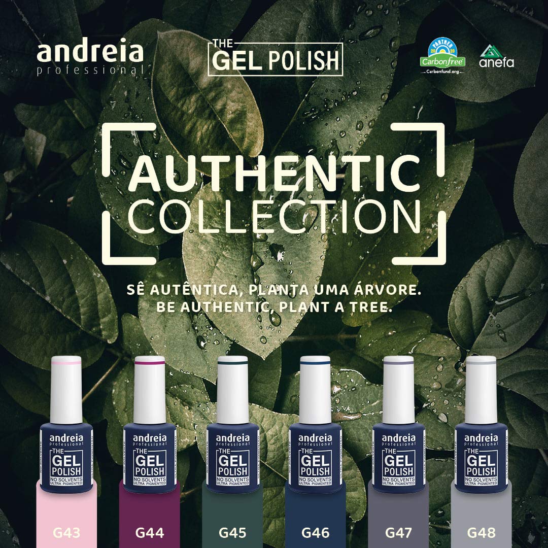 Andreia Professional Gel Polish - Solvent & Odor Free Nail Polish - G43 Pink Sunset (10.5ml) for Salon & Home Manicures