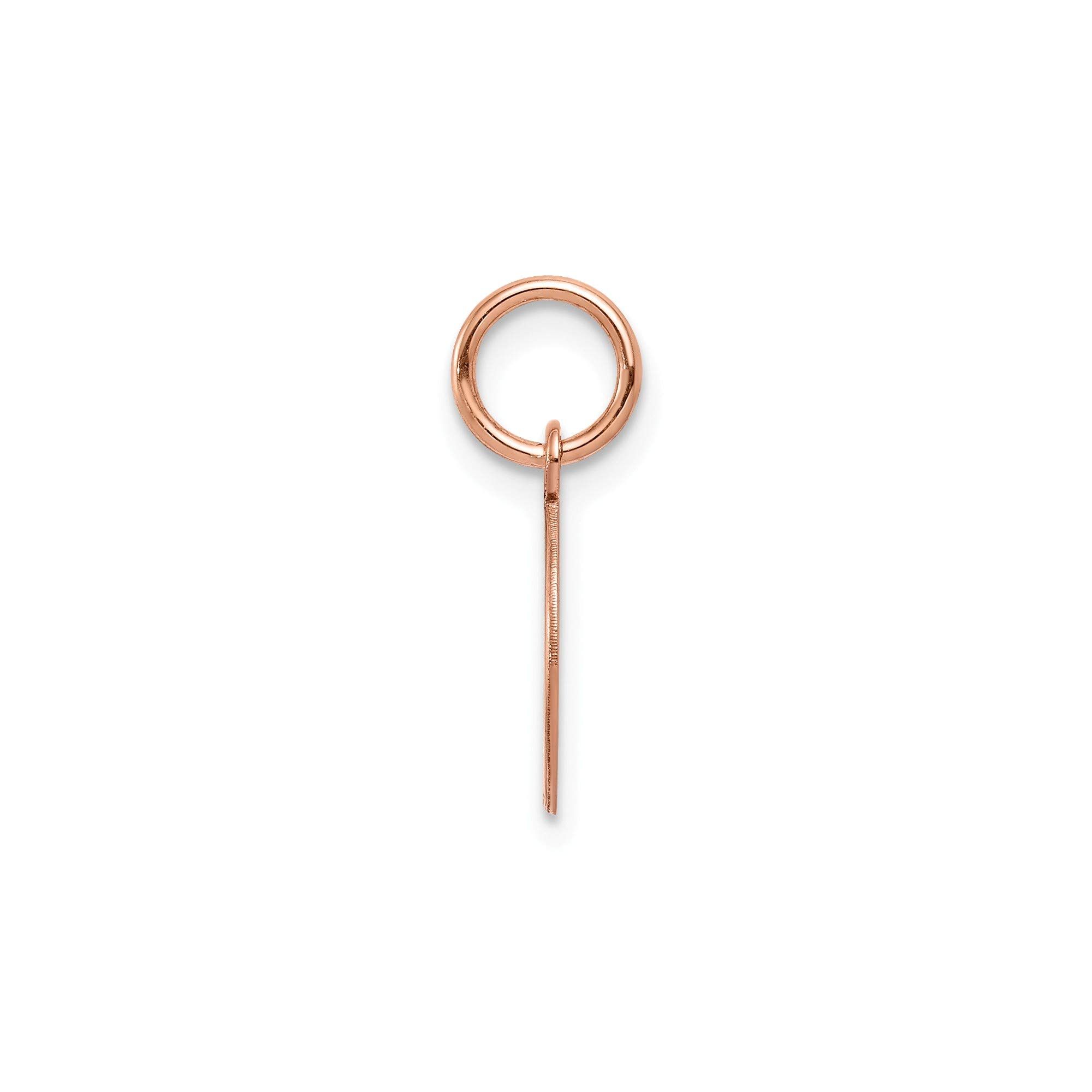 14K Rose Gold Engravable Circular Disc Charm - 0.018 Gauge Plain Jewelry for Necklace, Bracelet & DIY Crafting - Perfect for Personalized Gifts, Wedding Favors & Everyday Wear