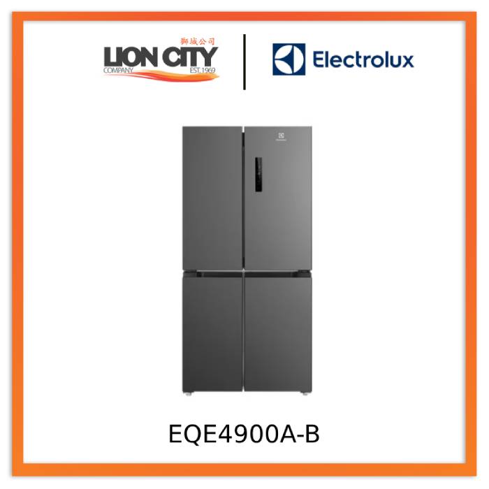 Electrolux EQE4900A B 496L UltimateTaste 700 French Door Refrigerator - Large Capacity Smart Fridge with Energy Star Rating for Modern Kitchens